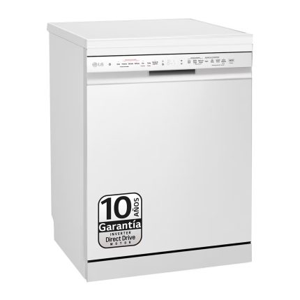 Lavavajillas LG 14 servicios, 60 cm - DF243FWS Blanco